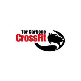 Logo "Tor Carbone CrossFit" con testa di leone stilizzato nero.
