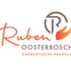 Logo van Ruben Oosterbosch Energetische Praktijk met oranje-rode en grijze elementen.