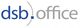 Logo mit blauem Text "dsb" und grauem Text "office" in moderner Schrift.
