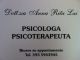 Biglietto da visita di psicologa e psicoterapeuta. Riceve su appuntamento. Tel. 393 5943945.