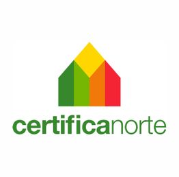 Logo de Certifica Norte con figura de casa en colores verde, amarillo y rojo. Texto verde abajo.
