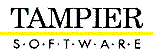 Logo von Tampier Software mit gelbem Unterstrich.