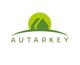 Grünes Logo mit Haus, grünem Kreis und Schriftzug "AUTARKEY" darunter.