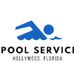 Logo with swimmer icon for Pool Service, Hollywood, Florida.