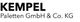 KEMPEL Paletten GmbH & Co. KG Logo in schwarzer Schrift auf weißem Hintergrund.