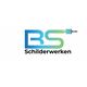 Logo met de letters "BS" en een kwast, gevolgd door het woord "Schilderwerken".