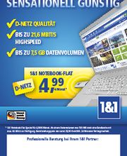 1&1 Notebookflat super günstig ab 4,99 €