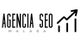 Logo de "Agencia SEO Málaga" con gráfico ascendente.