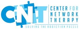 Logo: Center for Network Therapy with puzzle pieces, tagline "Solving the Addiction Puzzle".