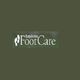 Logo of Bay Area Foot Care with white text and a foot icon on a dark green background.