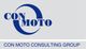 Logo der Con Moto Consulting Group in Blau und Grau.