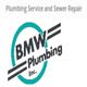 Logo for BMW Plumbing Inc., with text: "Plumbing Service and Sewer Repair."
