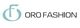 Logo con la scritta "ORO FASHION" e simbolo stilizzato azzurro a sinistra.