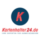 Logo von Kartenhalter24.de, Experten für Ausweiszubehör, mit blauem Kreis und rotem "K".