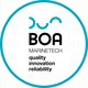 Logo von BOA Marinetech mit den Worten "quality, innovation, reliability".