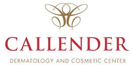 Logo of Callender Dermatology and Cosmetic Center with a decorative emblem above the text.