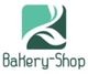 Logo mit grünem Symbol über dem Schriftzug "Bakery-Shop".