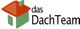 Logo mit rotem Dach und grünem Haus, daneben der Text "das DachTeam".