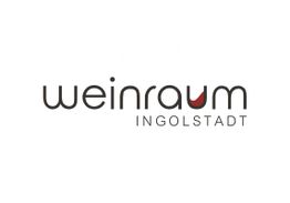 Logo mit dem Text „weinraum Ingolstadt“ in modernem, schwarzem Schriftzug auf weißem Hintergrund.