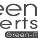 Logo mit Text: "Green IT experts" und "Green-IT-Experts.de" auf grauem Hintergrund.