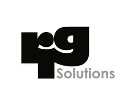Schwarzes "Peg" Logo mit grauem Schriftzug "Solutions" auf weißem Hintergrund.