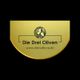 Gelbes Logo mit Olivenbild, Text: "Die Drei Oliven, www.dreioliven.de".
