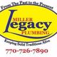 "Miller Legacy Plumbing logo with phone number 770-726-7890 and slogan about traditions."