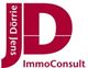 Logo von JD ImmoConsult in Rot und Weiß.