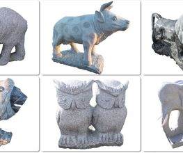 Tierfiguren aus Naturstein