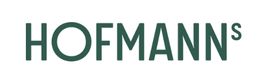 Textlogo "HOFMANNs" in grüner Schrift auf weißem Hintergrund.