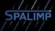 Texto "SPALIMP" en azul sobre fondo negro con líneas diagonales brillantes.