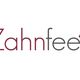 Text: "Zahnfee" in Rot und Grau mit Blattakzenten am "f".