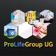 Collage aus medizinischen Bildern über dem Text "ProLifeGroup UG" auf schwarzem Hintergrund.