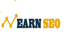 Earn SEO logo with an orange graph line before the text.