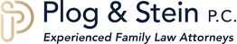 Logo of Plog & Stein P.C., stating "Experienced Family Law Attorneys."