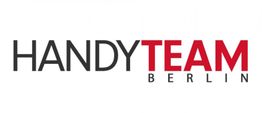 Logo mit schwarzem Text "HANDY" und rotem Text "TEAM" sowie "BERLIN" in Kleinbuchstaben darunter.