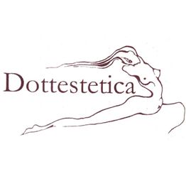 Logo di Dottestetica: figura stilizzata di una donna distesa accanto al testo "Dottestetica".