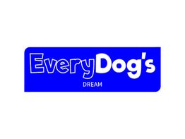 Blue logo with white text: "EveryDog's DREAM."