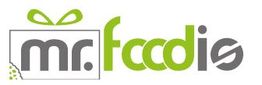 Logo mit Geschenk und Text "mr.foodie".