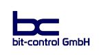 Logo der bit-control GmbH, dunkelblauer Schriftzug auf weißem Hintergrund.