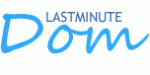 Blauer Text "LASTMINUTE Dom" auf weißem Hintergrund.
