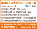 Geschäftsanzeige für sobotta IT GmbH mit Serviceangeboten und Kontaktinformationen.