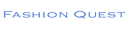 Der Text "Fashion Quest" in blauer Schrift auf weißem Hintergrund.