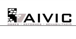 Logo de AIVIC con texto: "Obres - Reformes - Rehabilitació" y gráfico de ladrillos.