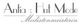 Logo mit Schriftzug „Antia Hut Mode, Modistenmeisterin“ in stilvoller Schrift, schwarz-weiß.