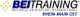 Logo von BEI Training Rhein-Main Ost mit gelben Sternen und blauem Text.