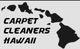 Map of Hawaii with "Carpet Cleaners Hawaii" text in bold letters.