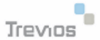 Logo mit dem Schriftzug "TreviOS" und zwei Quadraten in hellblau und grau.