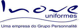 Logo da Inove Uniformes com lema "Uma empresa do Grupo Personnalité".
