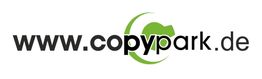 "Logo der Website www.copypark.de in Schwarz und Grün."